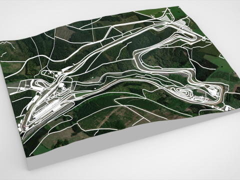 Circuit de Spa-Francorchamps Belgium 3Dモデル