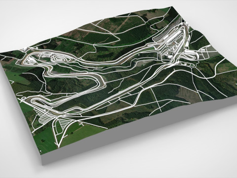 Circuit de Spa-Francorchamps Belgium 3Dモデル