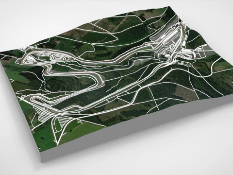 Circuit de Spa-Francorchamps Belgium 3D Model