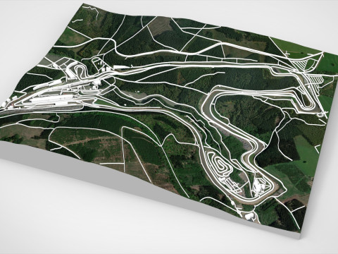 Circuit de Spa-Francorchamps Belgium 3Dモデル