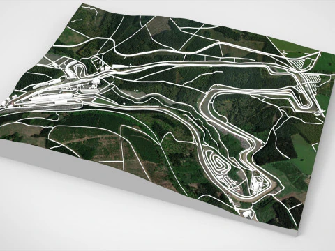 Circuit de Spa-Francorchamps Belgium 3D Model