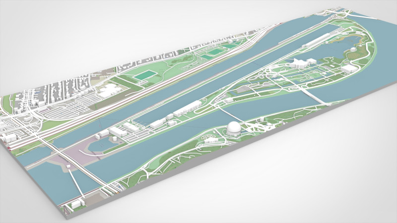 The Circuit Gilles Villeneuve Montreal Canada 3D Model .c4d .max .obj .3ds .fbx .stl .blend 