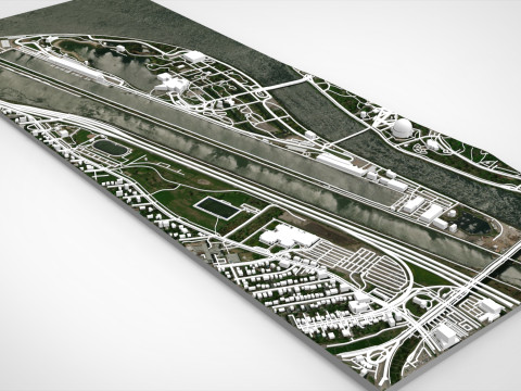 The Circuit Gilles Villeneuve Montreal Canada 3D Model