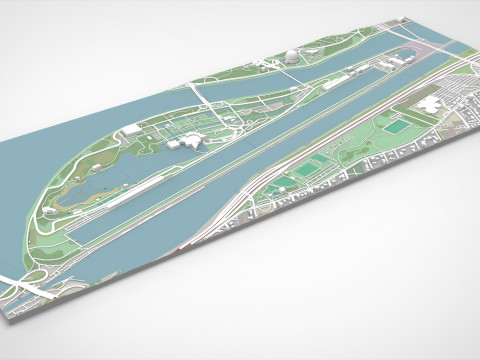 The Circuit Gilles Villeneuve Montreal Canada 3D Model
