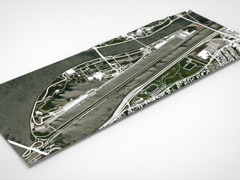 The Circuit Gilles Villeneuve Montreal Canada 3D Model