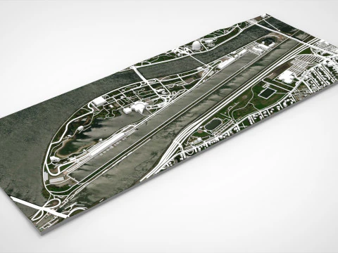 The Circuit Gilles Villeneuve Montreal Canada 3D Model