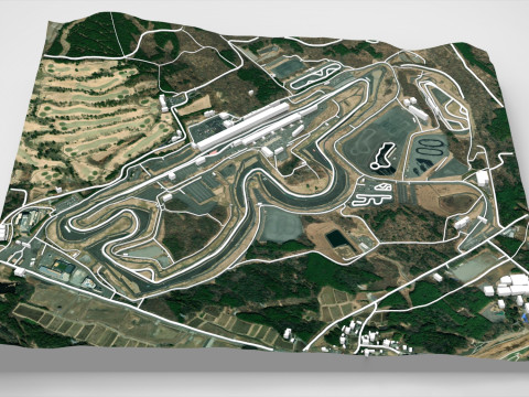 Fuji Speedway Mount Fuji Shizuoka Prefecture Japan Modelo 3D