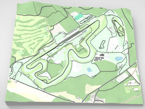 Fuji Speedway Mount Fuji Shizuoka Prefecture Japan 3D 모델