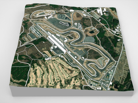 Fuji Speedway Mount Fuji Shizuoka Prefecture Japan 3D 모델