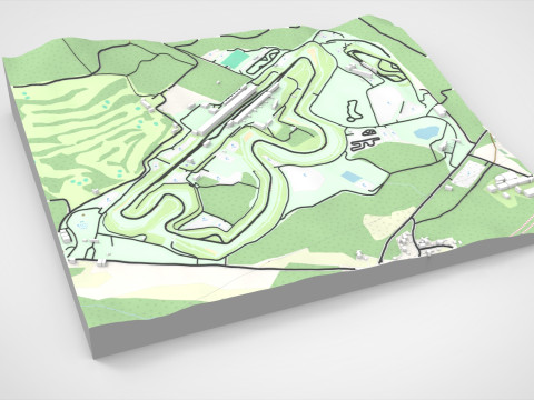Fuji Speedway Mount Fuji Shizuoka Prefecture Japan 3D 모델