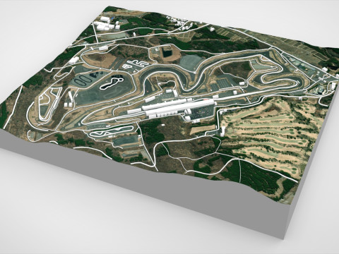 Fuji Speedway Mount Fuji Shizuoka Prefecture Japan 3D 모델