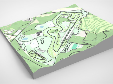 Fuji Speedway Mount Fuji Shizuoka Prefecture Japan 3D 모델