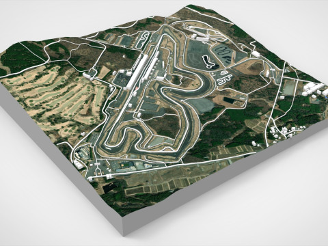 Fuji Speedway Mount Fuji Shizuoka Prefecture Japan 3D 모델