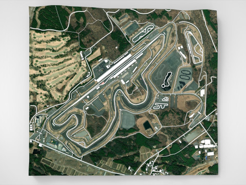 Fuji Speedway Mount Fuji Shizuoka Prefecture Japan 3D 모델