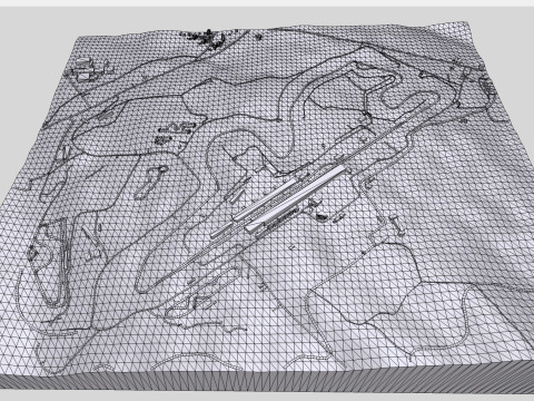 Fuji Speedway Mount Fuji Shizuoka Prefecture Japan 3D 모델