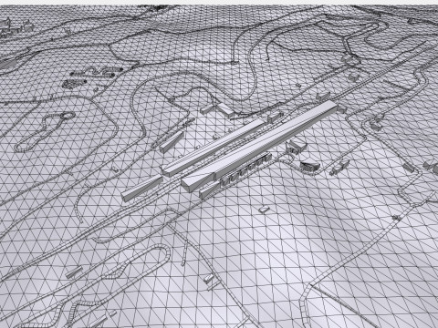 Fuji Speedway Mount Fuji Shizuoka Prefecture Japan 3D 모델