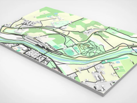 The Autodromo Enzo e Dino Ferrari Imola Italy 3D Model