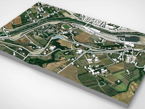 The Autodromo Enzo e Dino Ferrari Imola Italy 3D Model