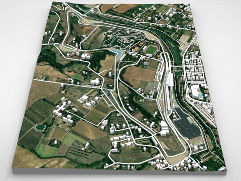The Autodromo Enzo e Dino Ferrari Imola Italy Modello 3D