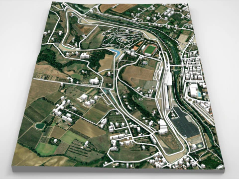 The Autodromo Enzo e Dino Ferrari Imola Italy 3D Model