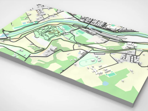The Autodromo Enzo e Dino Ferrari Imola Italy 3D Model