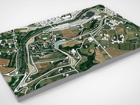 The Autodromo Enzo e Dino Ferrari Imola Italy Modello 3D