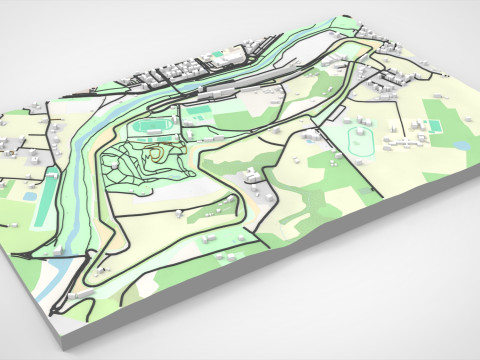 The Autodromo Enzo e Dino Ferrari Imola Italy Modello 3D