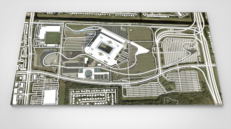 Arena Balap Internasional Miami Florida Amerika Serikat Model 3D .c4d .max .obj .3ds .fbx .stl .blend 