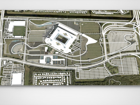 Miami International Speedway Florida United States Modelo 3D