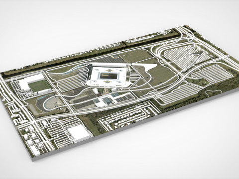 Arena Balap Internasional Miami Florida Amerika Serikat Model 3D