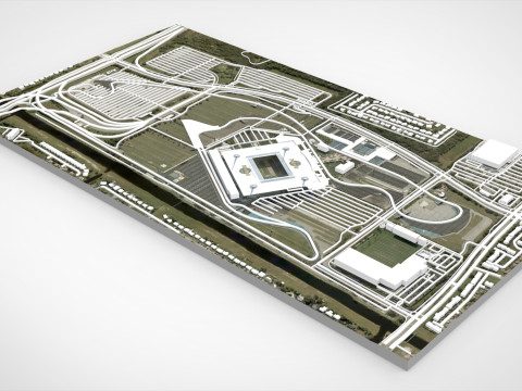 Arena Balap Internasional Miami Florida Amerika Serikat Model 3D