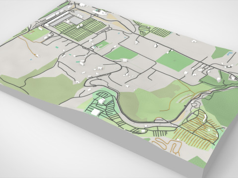 Mount Panorama Motor Racing Circuit Australia 3D Model