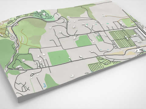 Mount Panorama Motor Racing Circuit Australia 3D Model