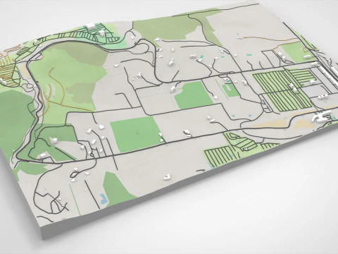 Mount Panorama Motor Racing Circuit Australia 3D Model