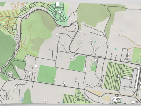 Mount Panorama Motor Racing Circuit Australia 3D Model