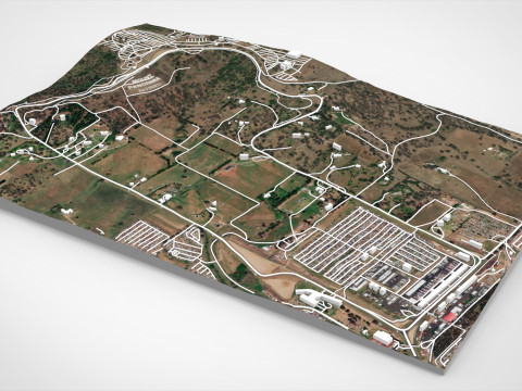 Mount Panorama Motor Racing Circuit Australia 3D Model