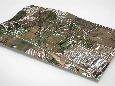 Mount Panorama Motor Racing Circuit Australia 3D Model