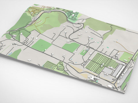 Mount Panorama Motor Racing Circuit Australia 3D Model