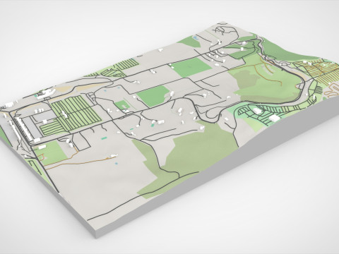 Mount Panorama Motor Racing Circuit Australia 3D Model