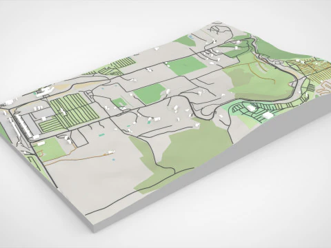 Mount Panorama Motor Racing Circuit Australia 3D Model