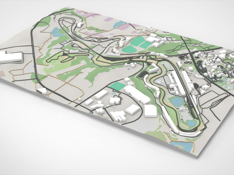 Suzuka Circuit Mie Prefecture Japan Modelo 3D