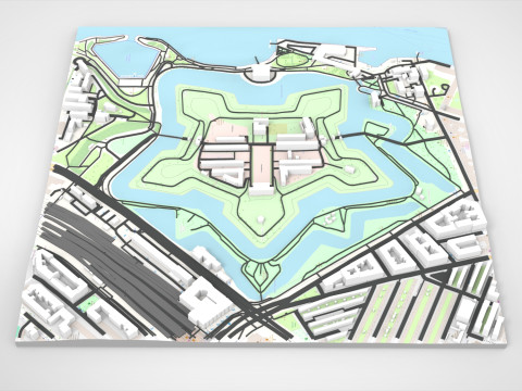 Citadel Kastellet on the island of Zealand Copenhagen Denmark 3D Модель