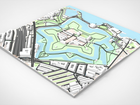 Citadel Kastellet on the island of Zealand Copenhagen Denmark 3D Модель