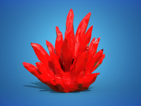 Crystal Low-poly Model 3D