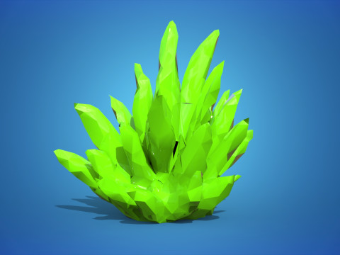 Crystal Low-poly 3D Model