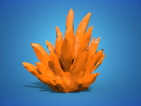 Kryształowy Low-poly Model 3D