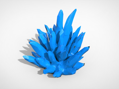 Crystal Low-poly 3D Model