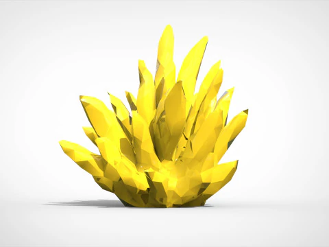 Kryształowy Low-poly Model 3D