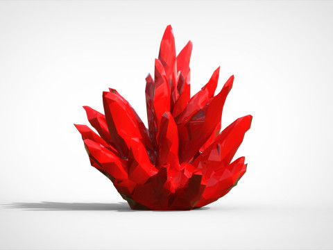 Crystal Low-poly 3D Model
