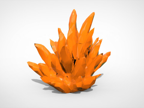 Crystal Low-poly 3D Model
